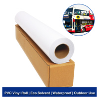 Rouleau de vinyle autocollant en PVC, vente en gros d'usine, 120g 140g, brillant ou mat, imprimable à l'éco-solvant, pour la conception de voitures