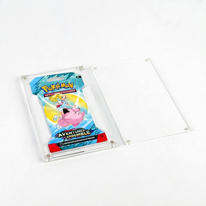 Estuche Transparente de Acrílico para Tarjetas Pokémon, Funda Protectora Rígida de PVC de 6 Pulgadas para Almacenamiento de Paquetes de Sobres - Product Image 1
