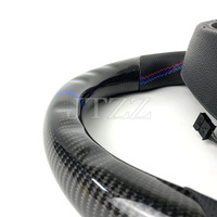 Volant en Fibre de Carbone pour BMW Série E M3 E90 E92 E93 E91 E81 E82 E87 E88 2008 2009 2010 2011 2012 Intérieur Automobile