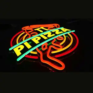 Benutzer definierte elektronische Zeichen Logo 3D LED Outdoor Neon Sign Board beleuchten Pizza Neon Sign Letters