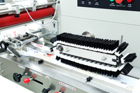 Machine d'emballage automatique à grande vitesse Hoshin Modèle 350D pour sandwichs, pains pita français, croissants, pains arabes tranchés et emballages en papier