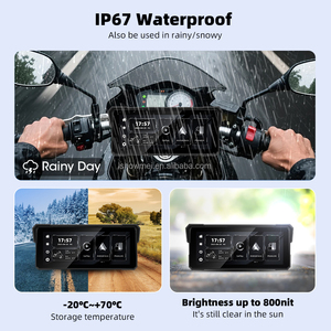Pantalla de Navegación para Motocicleta de 8.1 Pulgadas, Impermeable, Extraíble, con WiFi, Bluetooth, CarPlay Inalámbrico, Android Auto, GPS, TPM - Product Image 3