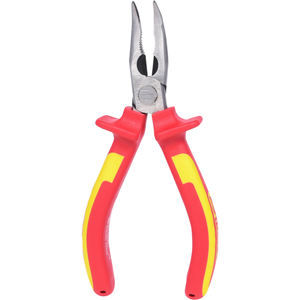 Alicates de Punta semicircular en ángulo aislados con mango de plástico de dos componentes métrico de 165 mm para pesca y bricolaje compatible con OEM - Product Image 1