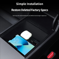 Boîte de rangement secrète pour console centrale, sur mesure en ABS, organiseur secret, accessoires de rangement intérieur, compatible avec Tesla Model 3/Y