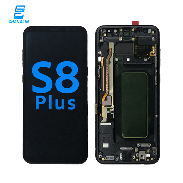 Wholesale Screen LCD for samsung Mobile Phone Lcds for samsung galaxy S8+ S8 Plus with Frame Original Size Display Replacement