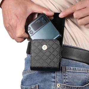 Étui universel classique en cuir pour téléphone <span class=keywords><strong>Samsung</strong></span> Z <span class=keywords><strong>Flip</strong></span> 7 FE 8 7 6 5 <span class=keywords><strong>4</strong></span> & 3 avec clip ceinture, étui de ceinture, sac banane - Product Image 6