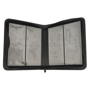 Modenqiu Classeur à fermeture éclair personnalisé à 4 pochettes pour collection de cartes de <span class=keywords><strong>jeu</strong></span>/d'animation <span class=keywords><strong>Porte</strong></span>-cartes en cuir PU - Product Image 5