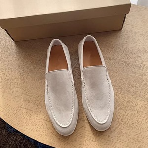 Chaussures décontractées montantes en peau de mouton style coréen pour homme, mocassins paresseux et confortables en caoutchouc, fausse fourrure, idéales pour l'été - Product Image 1