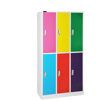 Armoire vestiaire robuste à 6 portes en acier pour vestiaire d'employés, salle de sport et lieu de travail – Achat en gros pour l'ingénierie