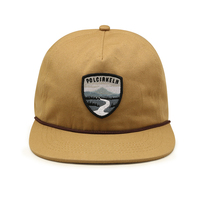 Casquette de baseball souple non structurée à 5 panneaux en coton, avec logo personnalisé brodé ou tissé, en toile, à visière plate et cordon