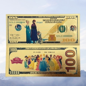 Nouvelles billes de banque américaines « Princesse » 2026 plaquées or 24 carats pour collection - Product Image 3