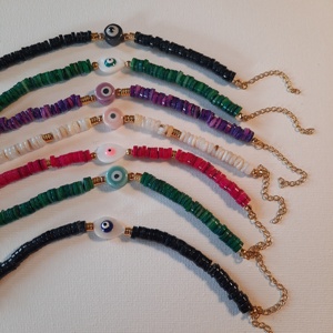 Multi Color Evils <b>Eyes</b> Bracelets Boho Style <b>Candy</b> Color Popular Natural Stone Beads With <b>Eye</b> Beads Bracelet for Women Men - Product Image 2