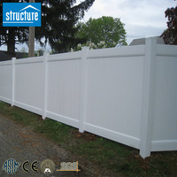 High Quality 6x8 ft White Eco-Friendly Nature Plastic PVC/Vinyl Cheap Decorative Panel Privacy Fence Panels for Sale
