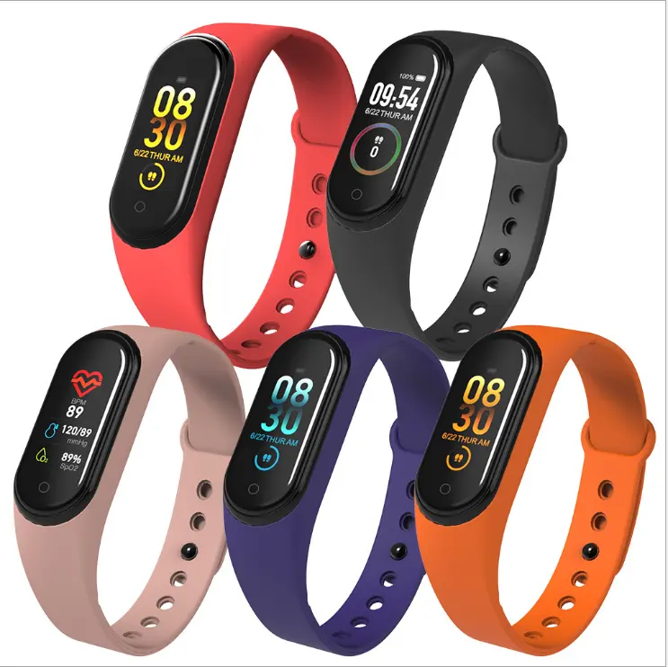 Factory wholesale price M4 smart+watch Fitness Tracker Woman Kids health smart Bracelet M4 Android & for iphone Smart Watch