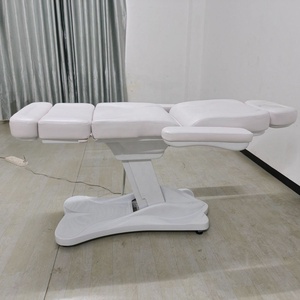 Best Selling Luxury Pu Leather Modern Massage <b>Table</b> Bed Electric Grey Eyelash Facial Lay Down Curved Eye Lash Bed Beauty Bed - Product Image 2