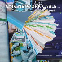 Cable de Red Cat6 AD-LINK/OEM Certificado CE/ROHS/ISO9001/FCC, CCA 305M UTP 23AWG, 8 Conductores OFC, Cubierta LSZH/PVC, Impedancia 100