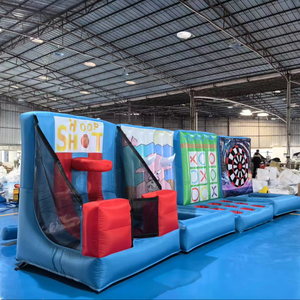 Expédition rapide gonflables sport jeu de tir jeux de carnaval seau balle coup de pied le football dans les trous - Product Image 1
