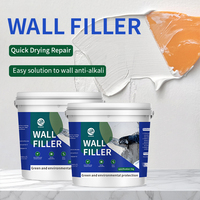 Pâte de réparation murale à haute efficacité émulsion de restauration de Surface lisse rapide mastic à base d'eau acrylique via revêtement mural à brosse