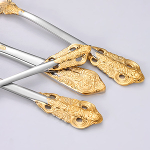 Juego de Cubiertos de Lujo de Acero Inoxidable Dorado Premium, Juego de Cubiertos Plateados para Boda - Product Image 4