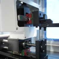 Prensa Plegadora CNC Mini LB3T/200mm, Máquina para Doblar Barras, Plegadora Sincronizada