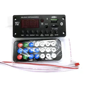 MP3 Decoder Board Audio Wireless Module Hands-Free Circuit Board MP3 Module Support USB Disk/SD/BT/FM Modes