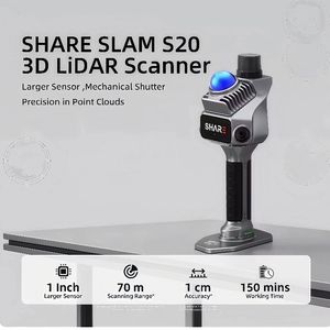 SHARE SLAM S20, Dispositivo Portátil RTK con Nube de Puntos de Color en Tiempo Real, Sensor Grande de 1 Pulgada, Mapeo en Interiores, Preservación del Patrimonio, IP65, Multi-GNSS - Product Image 2