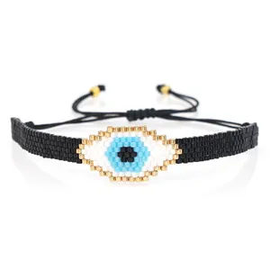 Go2boho — Bracelets porte-bonheur faits à la main, vente en gros, bijoux pour femmes, Miyuki, origine turque, yeux maléfiques, cadeaux
