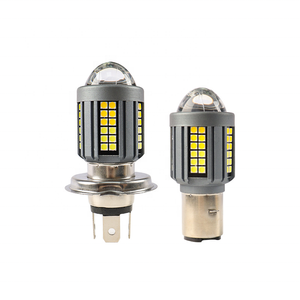 Ampoules de projecteurs <span class=keywords><strong>LED</strong></span> <span class=keywords><strong>BA20D</strong></span> H4 Haute luminosité Lentille laser pour moto Blanc Jaune Ampoules de phare de moto pour véhicules électriques - Product Image 3