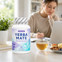 Capsules de Yerba Maté en Marque Blanche OEM ODM Formule Personnalisée Conception Artistique Énergie Naturelle 60 Comprimés