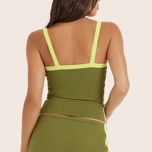 Ensemble de jupes de sport respirantes et contrastées pour femmes, séchage rapide, nouvelle collection printemps-été, idéal pour le tennis, le yoga, la course en extérieur et le fitness - Product Image 6