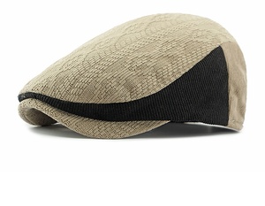 Venta al por mayor de encargo de los hombres de moda Coreana de punto boina <span class=keywords><strong>sombrero</strong></span> Unisex Casual invierno 100% poliéster/algodón gorra plana diseño Retro británico - Product Image 3