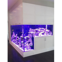 Werkseitig angepasstes zylindrisches Acryl-Aquarium für den Außenbereich, Super Professional Marine Large Plexiglas-Aquarium