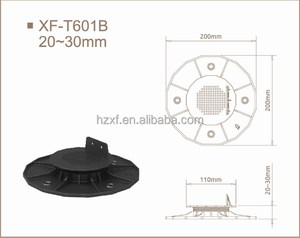 0,8-1,18 Zoll niedrige Terrassenstütze, Terrassenpodest, hohe Tragfähigkeit 3 Tonnen pro Quadratmeter, Balkon-Terrassendielen, Garten - Product Image 2