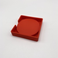 Sous-verre rond en silicone personnalisé avec logo, sous-verres flexibles pour boissons, s'adaptent à toutes les tailles de tasses, acceptent le logo personnalisé