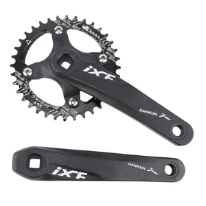 Bicycle Crank Set Square Hole Sprocket 170mm 104BCD CNC Ultralight Crank Arm Mountain MTB Bicycle Crankset Crank for Bike Parts