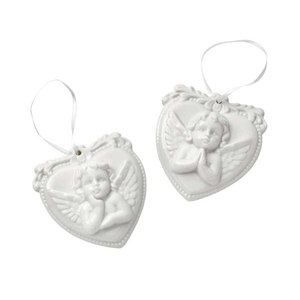 Ciondolo Angelo e Palline Decorative per Albero di Natale Confezionate in Coriandoli (2 Pezzi) - Product Image 1