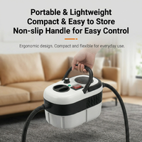 Nettoyeur Vapeur Haute Pression Portable 2500W, Défroisseur Électrique à Main avec Réservoir d'Eau 1.2L, 110V/220V, Cinq Niveaux de Température