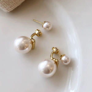 Accessoires en argent S925 pour la création de bijoux, support vide pour perles doubles, boucles d'oreilles, perles de 7 à 13 mm, collection 2022 - Product Image 4