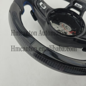 Volant de direction en cuir perforé en fibre de carbone avec LED, pratique et en promotion, pour Volkswagen Golf 7.5 GTI - Product Image 5