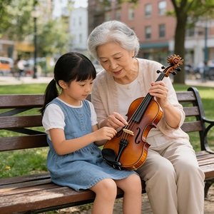 Violín 4/4 <span class=keywords><strong>de</strong></span> Alta Calidad en Existencia, Violín para Estudiantes Principiantes con Estuche y Cuerdas para <span class=keywords><strong>Clases</strong></span> <span class=keywords><strong>de</strong></span> Música - Product Image 2