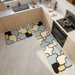 Comfort Antifatigue Anti-fatigue Set Of 2 PVC PU Foam Anti Fatigue Kitchen Standing Floor Mat