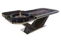 Table de roulette en bois de luxe, table de roulette élégante personnalisée, table de roulette de casino