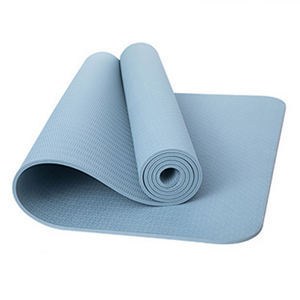 Colchoneta de yoga respetuosa con el medio ambiente con impresión personalizada Colchoneta de yoga plegable de doble color Almohadilla duradera Colchoneta de yoga TPE - Product Image 1