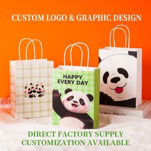 Bolsas de Papel Kraft Marrón con Fondo Cuadrado Ancho, Impresas Personalizadas, para Pasteles, Bebidas y Alimentos, con Asas - Product Image 4