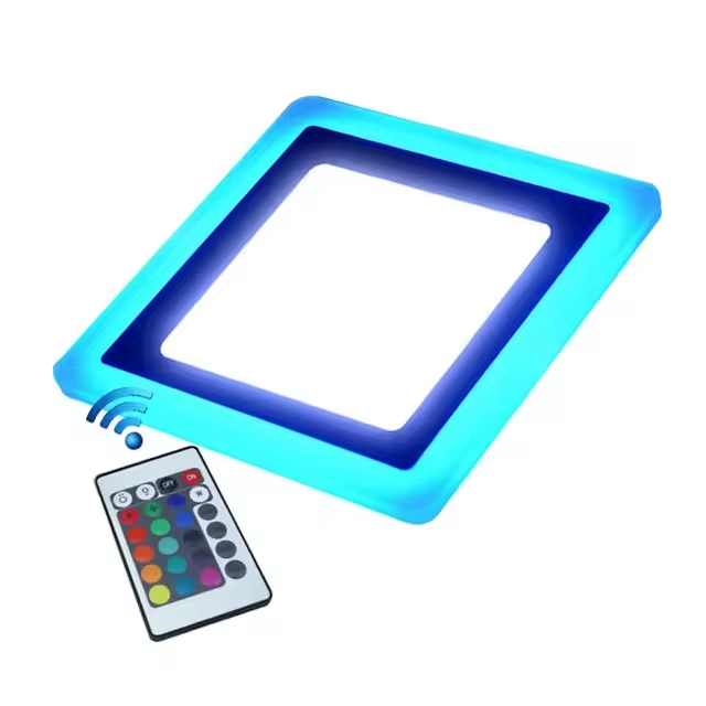 3 + 3 Вт Встроенная светодиодная панель RGB современный дизайн алюминиевый корпус круглой формы