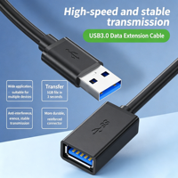 Cable de Extensión USB 3.0 Tipo A Macho a Hembra, Cable de Extensión USB de Alta Velocidad para Transferencia de Datos para Computadora, Laptop, Disco USB