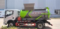 Camion à ordures de cuisine Dongfeng personnalisé 4*2 diesel petit camion à ordures de nettoyage des aliments à vendre benne à ordures à toit ouvert