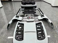 Kit carrosserie FRP semi-carbone style BS pour Mercedes Benz AMG GT GTS 2015-2018, pare-chocs avant et arrière, spoilers, kit carrosserie large