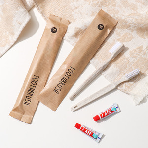 Kit de toilette portable de base pour hôtel, articles de toilette jetables, kit de <span class=keywords><strong>shampoing</strong></span> hydratant, kit de brosse à dents écologique pour hôtel - Product Image 2