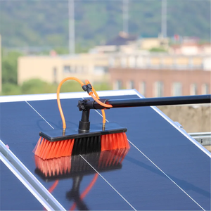แปรงทำความสะอาดกระจกอาคารสูงแบบยืดหดได้พร้อมท่อป้อนน้ำ <span class=keywords><strong>อุปกรณ์</strong></span>ทำความสะอาดแผง<span class=keywords><strong>โซ</strong></span>ลาร์<span class=keywords><strong>เซลล์</strong></span> - Product Image 5